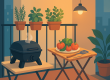Tips voor het barbecueën op een balkon of klein terras